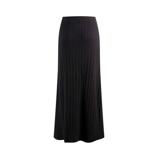 Cable Skirt - Black