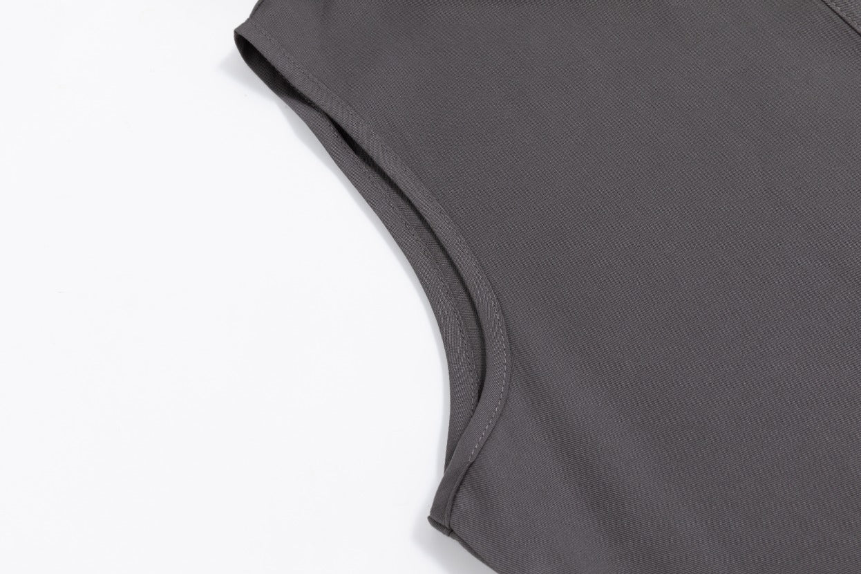 Button Down Jumper with Hood - Slate