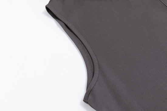 Button Down Jumper with Hood - Slate
