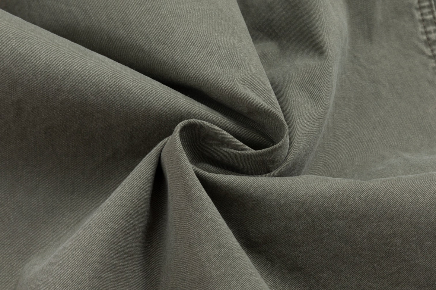 Acid Wash Drawstring Skirt - Green