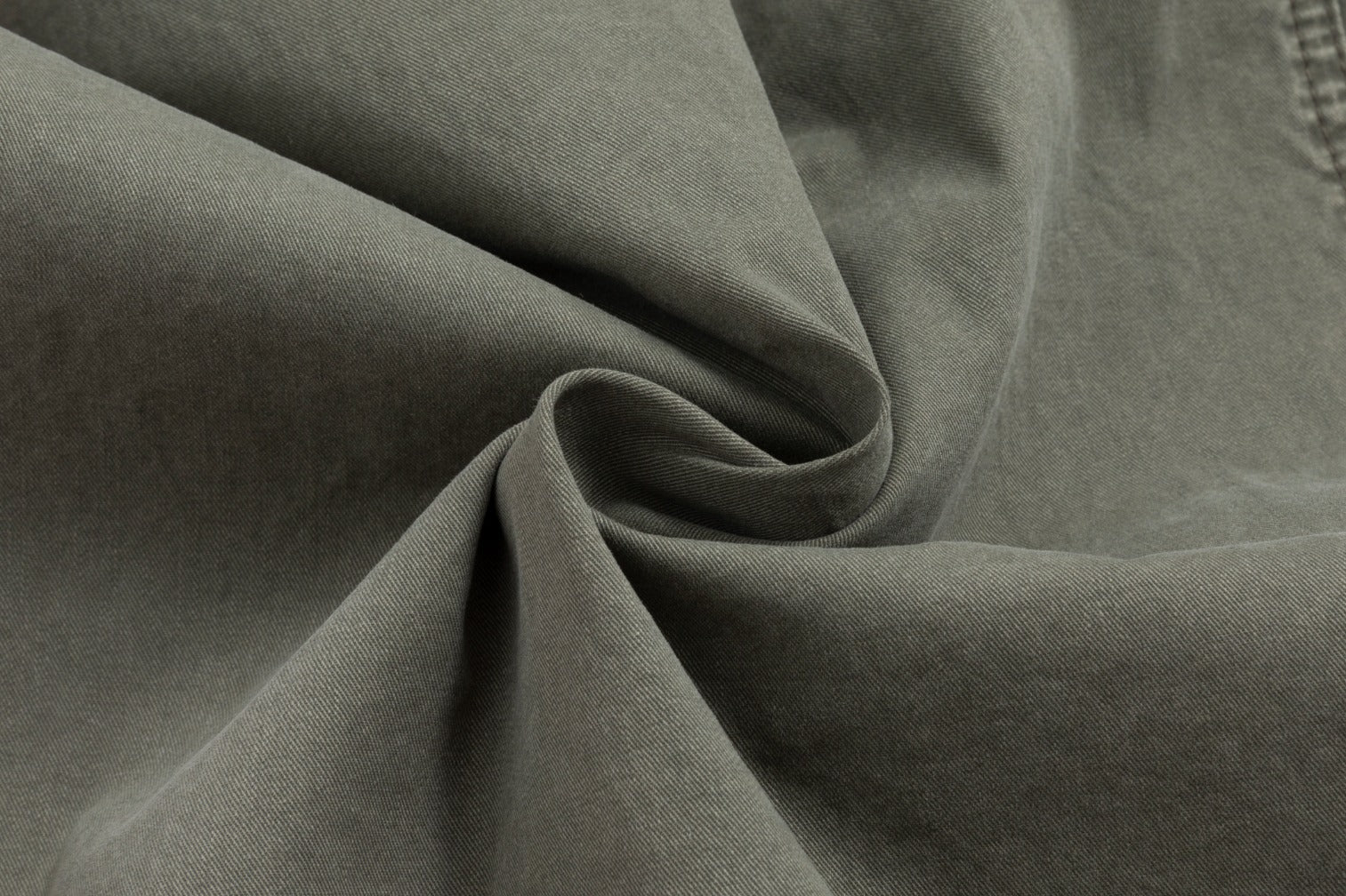 Acid Wash Drawstring Skirt - Green