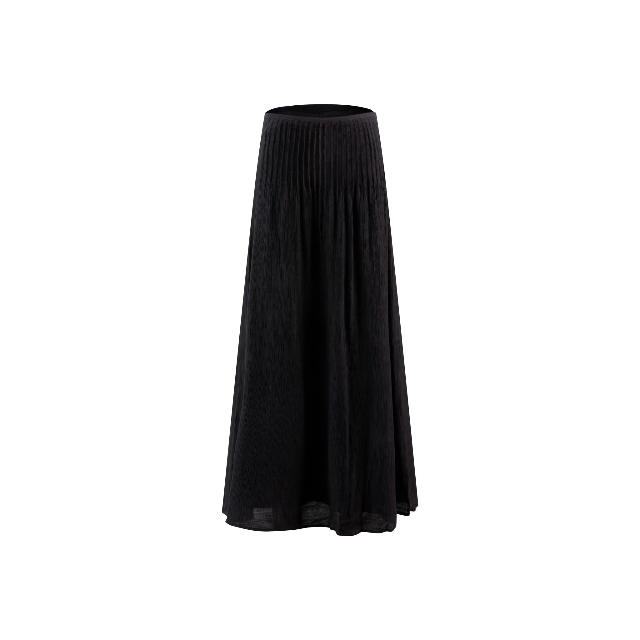 Black Chiffon Skirt