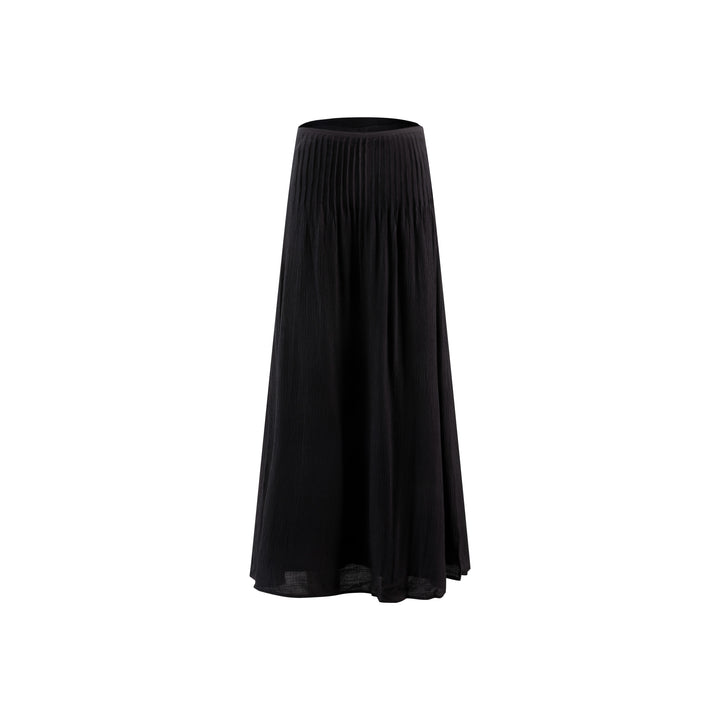 Black Chiffon Skirt