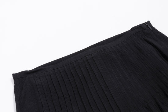 Black Chiffon Skirt