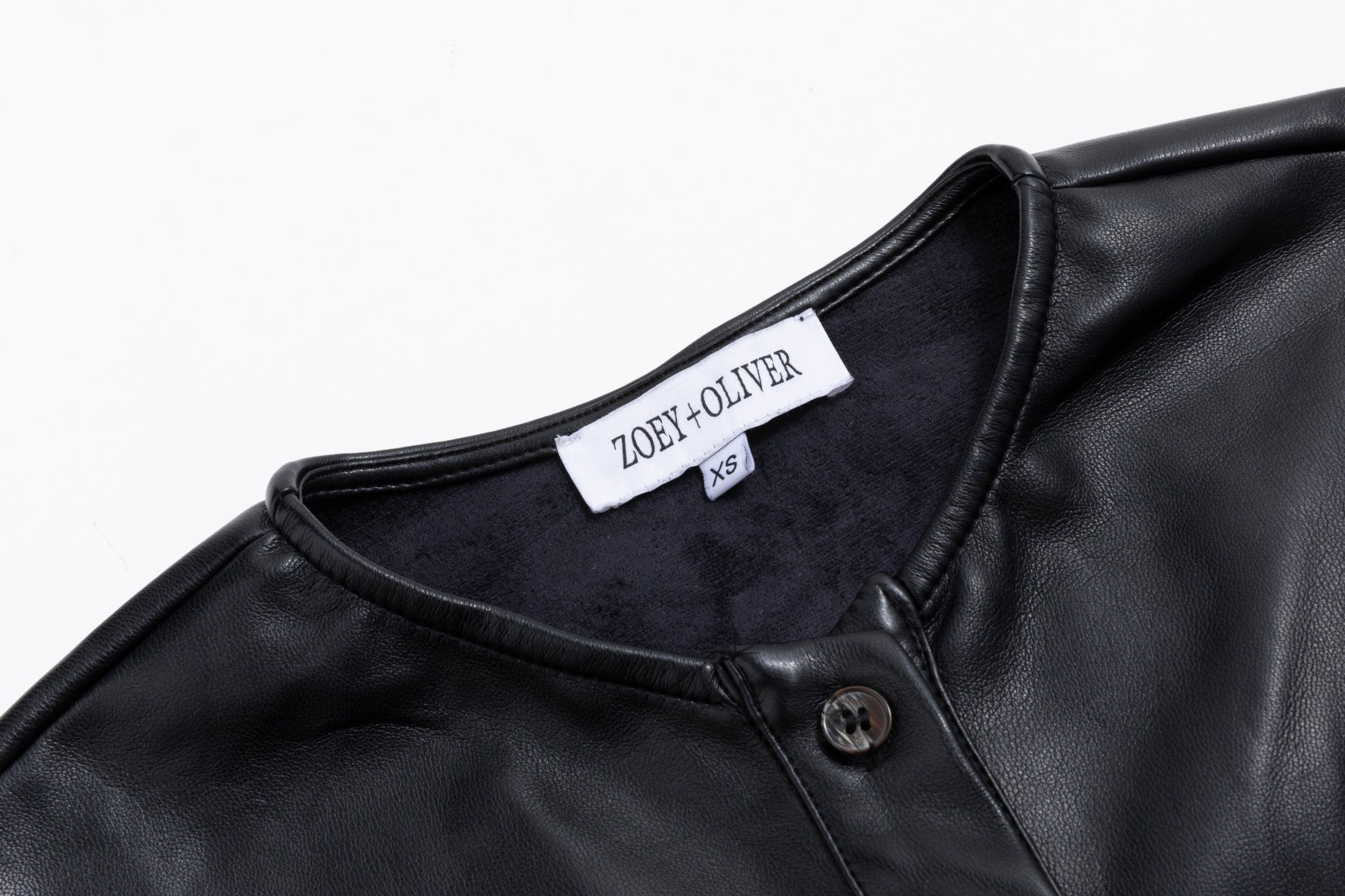 Leather Dress With Waist Tie - Black