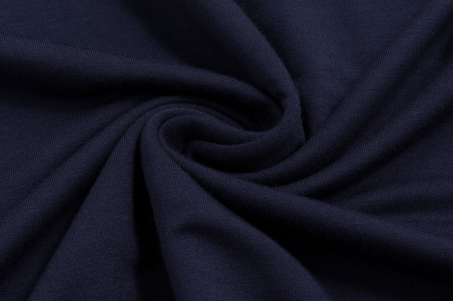 Fake Two Piece Hoody Drawstring Knit Dress - Navy