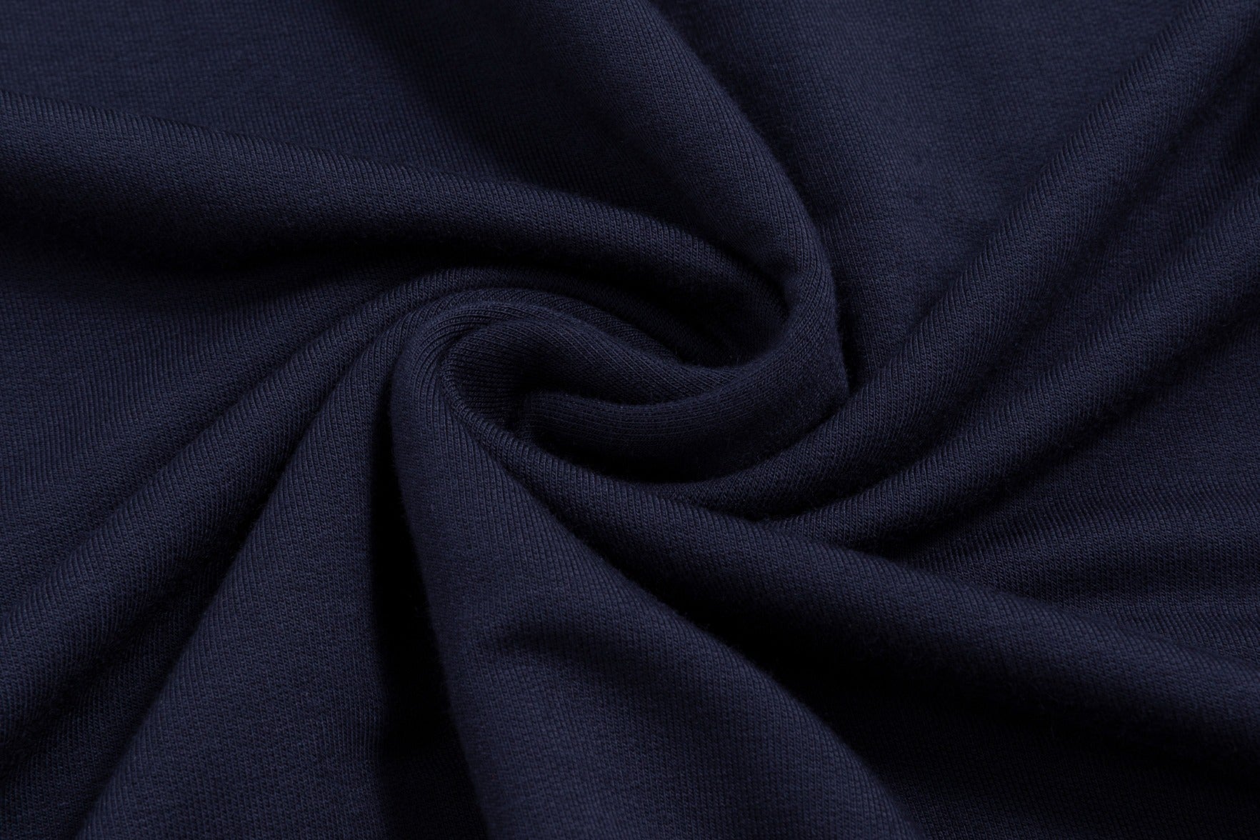Fake Two Piece Hoody Drawstring Knit Dress - Navy