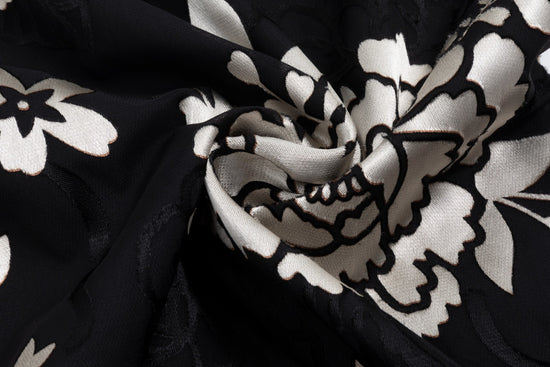 Black & White Flower Printed Top & Jumper