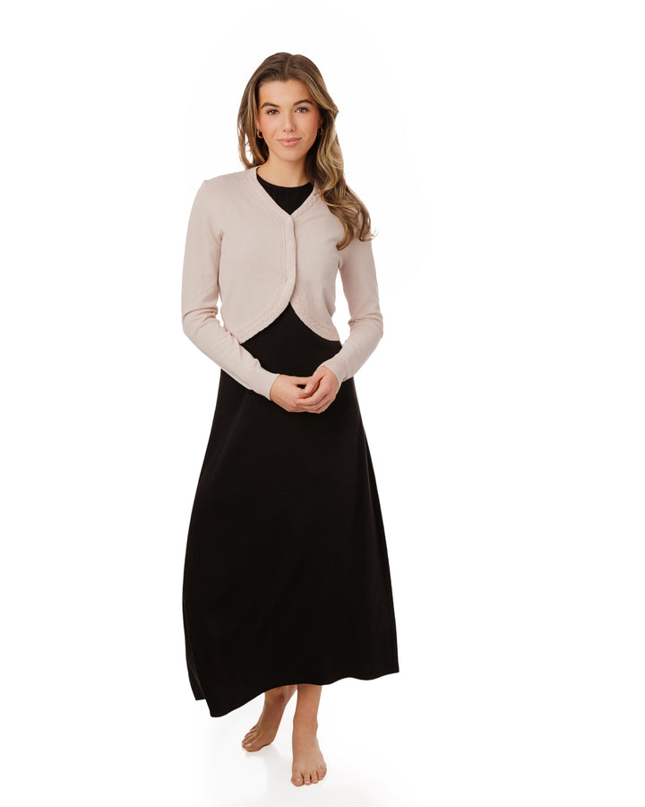 Light Pink Braided Cardigan