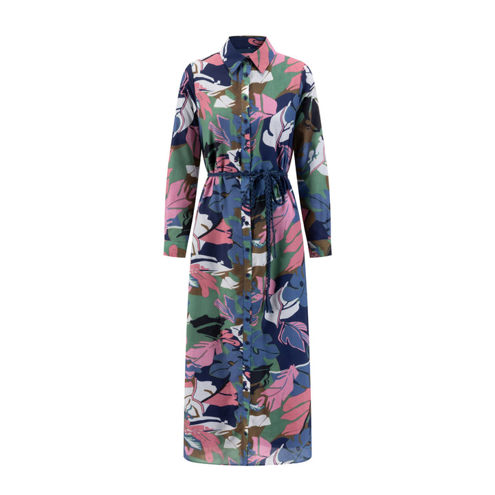 Multicolor Printed Shirt Dress