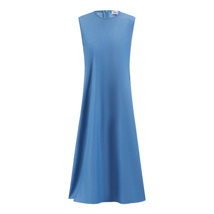 Tencil Jumper With Knit Neckline