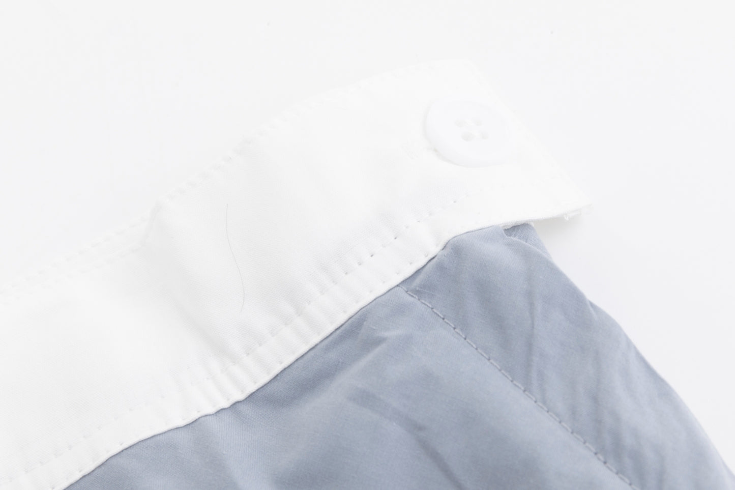 Banded Flair Skirt - Light Grey/White