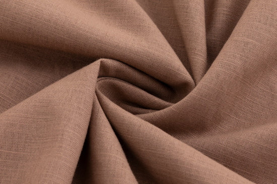 Banded Flair Skirt - Solid Tan-Linen