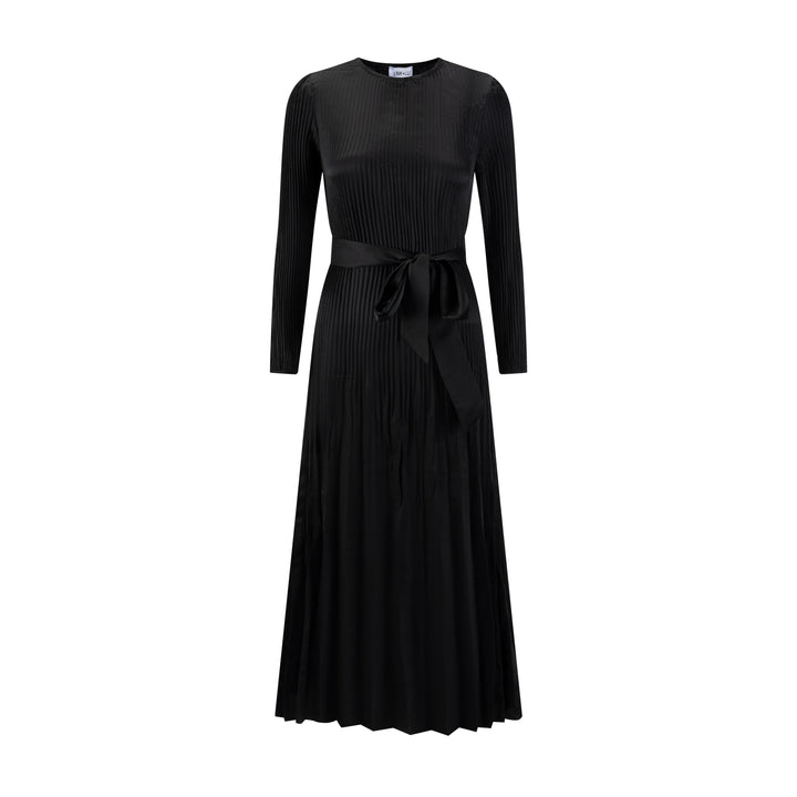 Black Pleated Dress