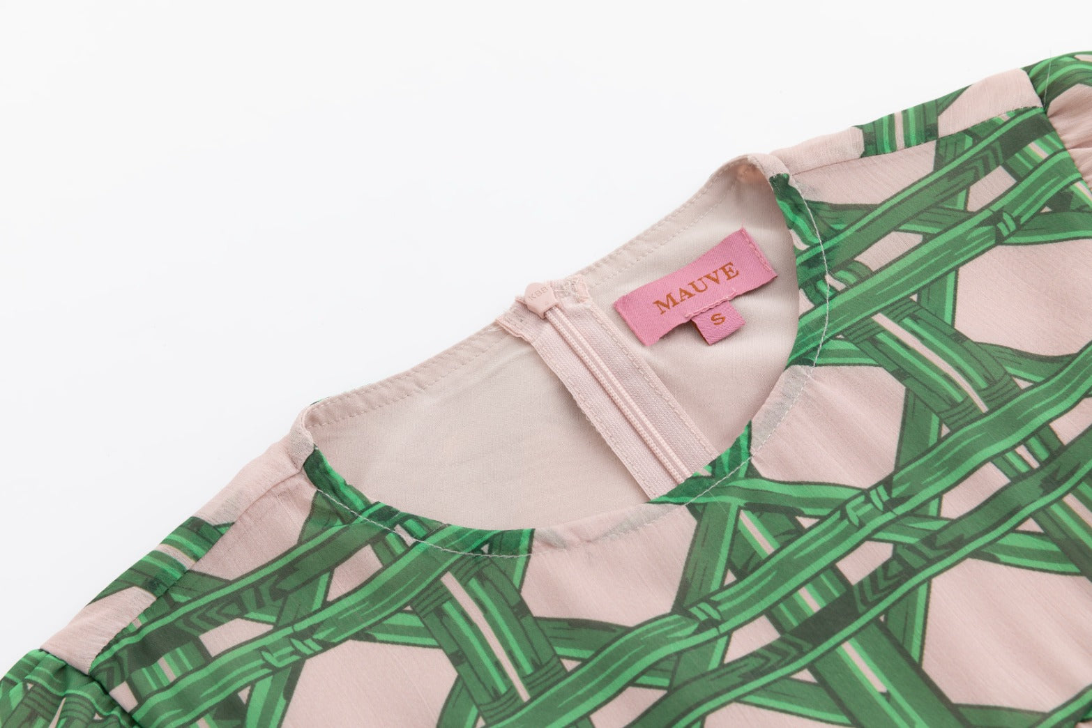 Pink/Green Geometry Printed Pleated Bottom Dress The Runway Company Pink/Green Geometry Printed Pleated Bottom Dress The Runway Company