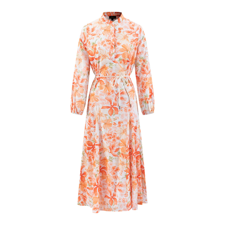 Orange Printed Dress