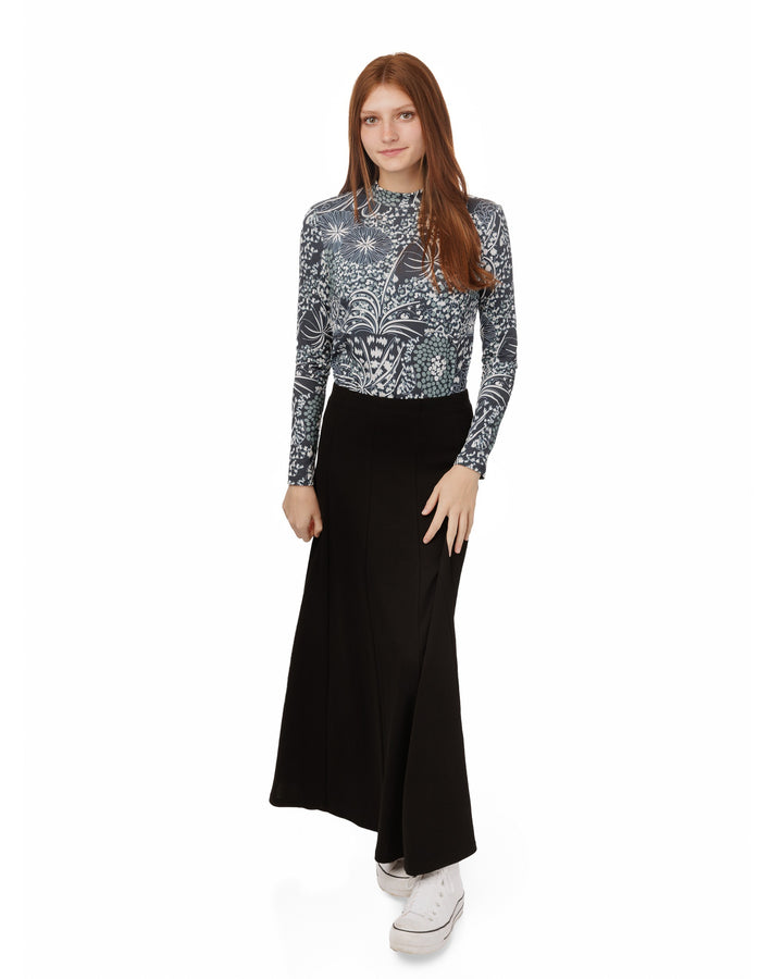 Panelled Skirt - Black
