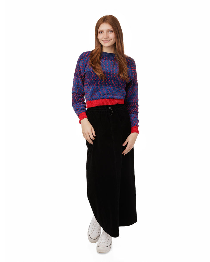 Textured Stripe Sweater - Blue