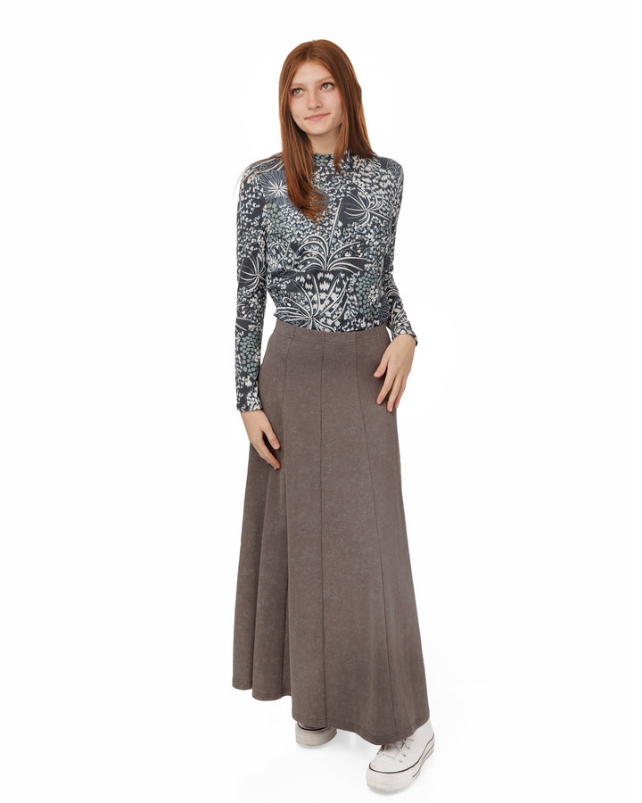 Panelled Skirt - Grey Wash