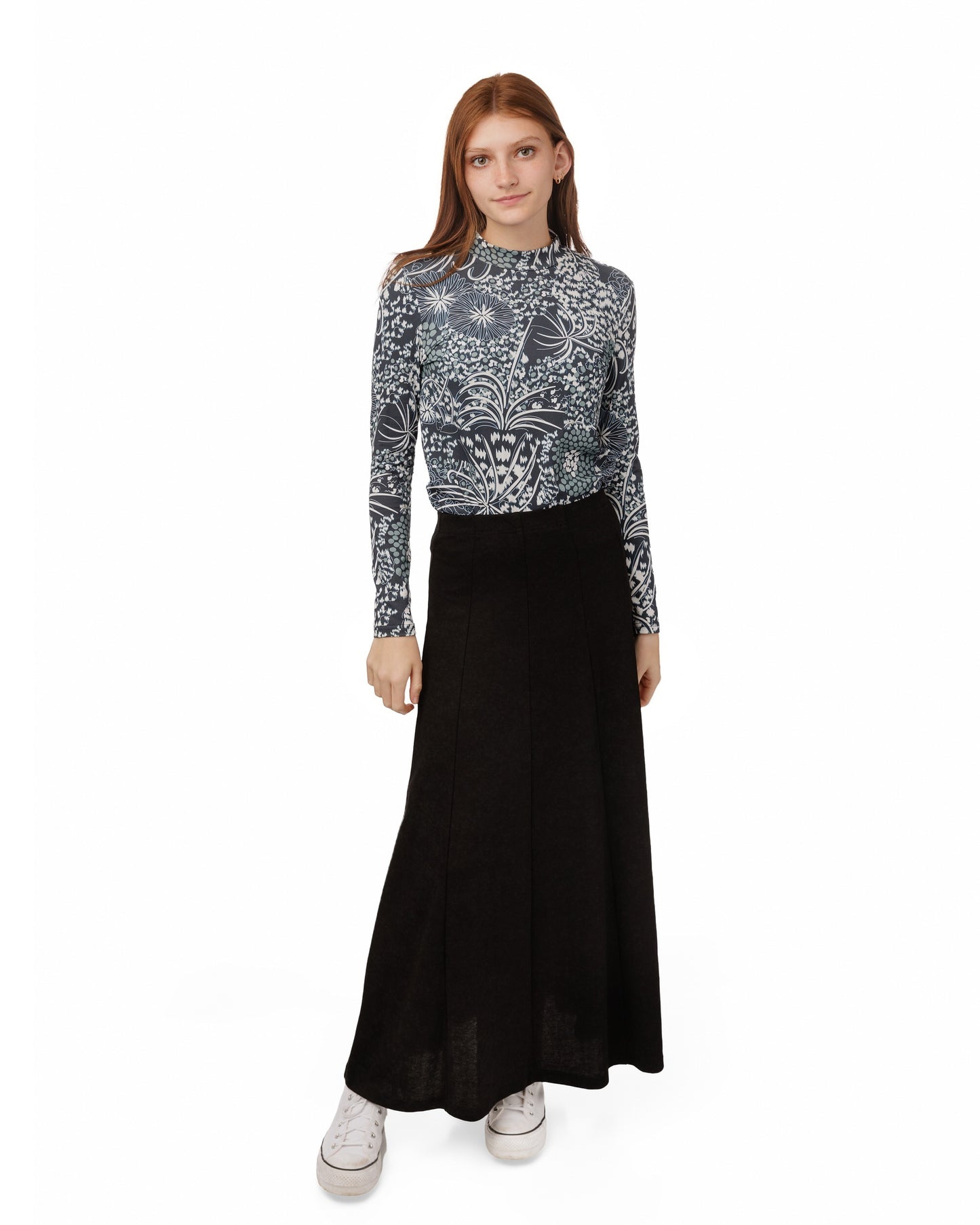 Panelled Skirt - Black Wash