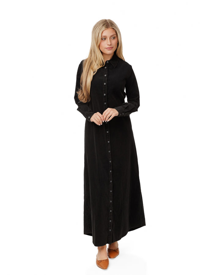 Corduroy Dress - Black