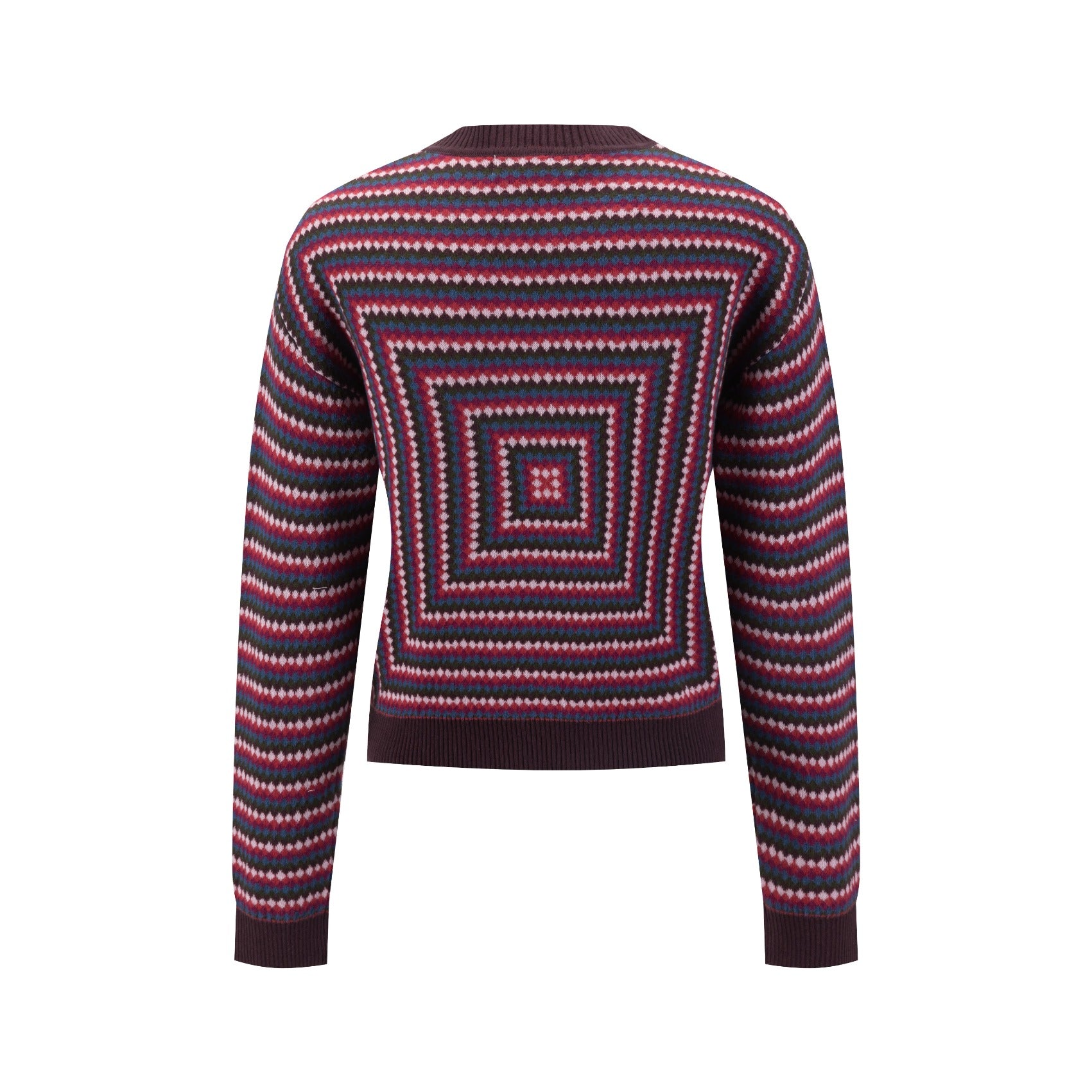 Multi Colored Abstract Printed Sweater