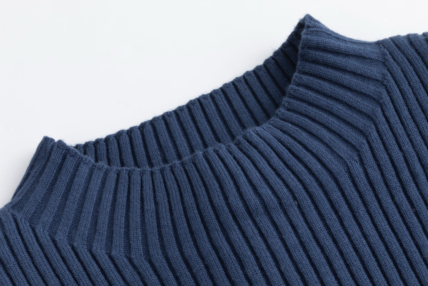 Blue Embroidered Dress With Knit Vest Overlay