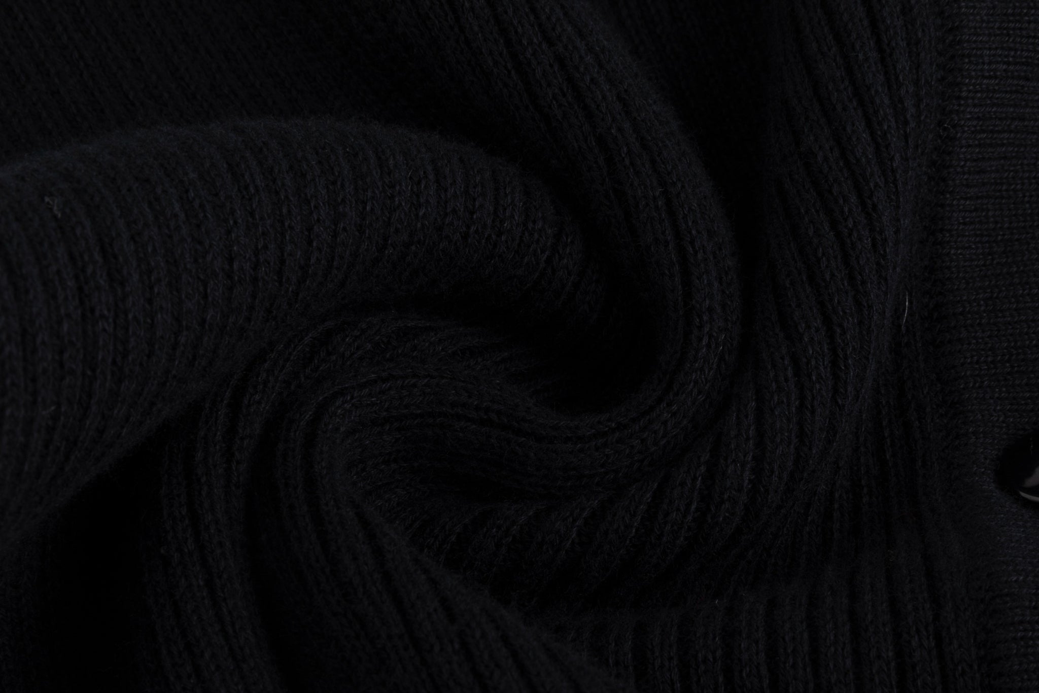 Black Ribbed Vest With Shredded Ribbing