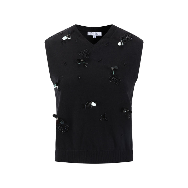 Black Sequin Vest