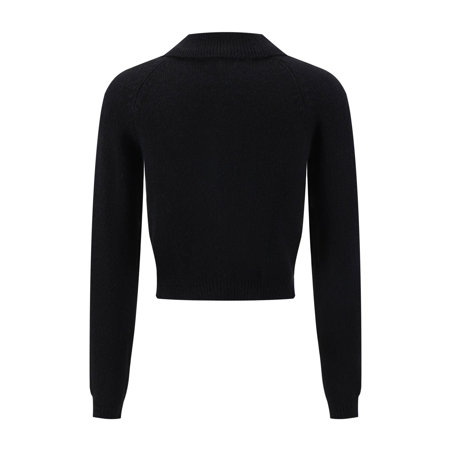 Colored Bee Button Knit Cardigan - Black