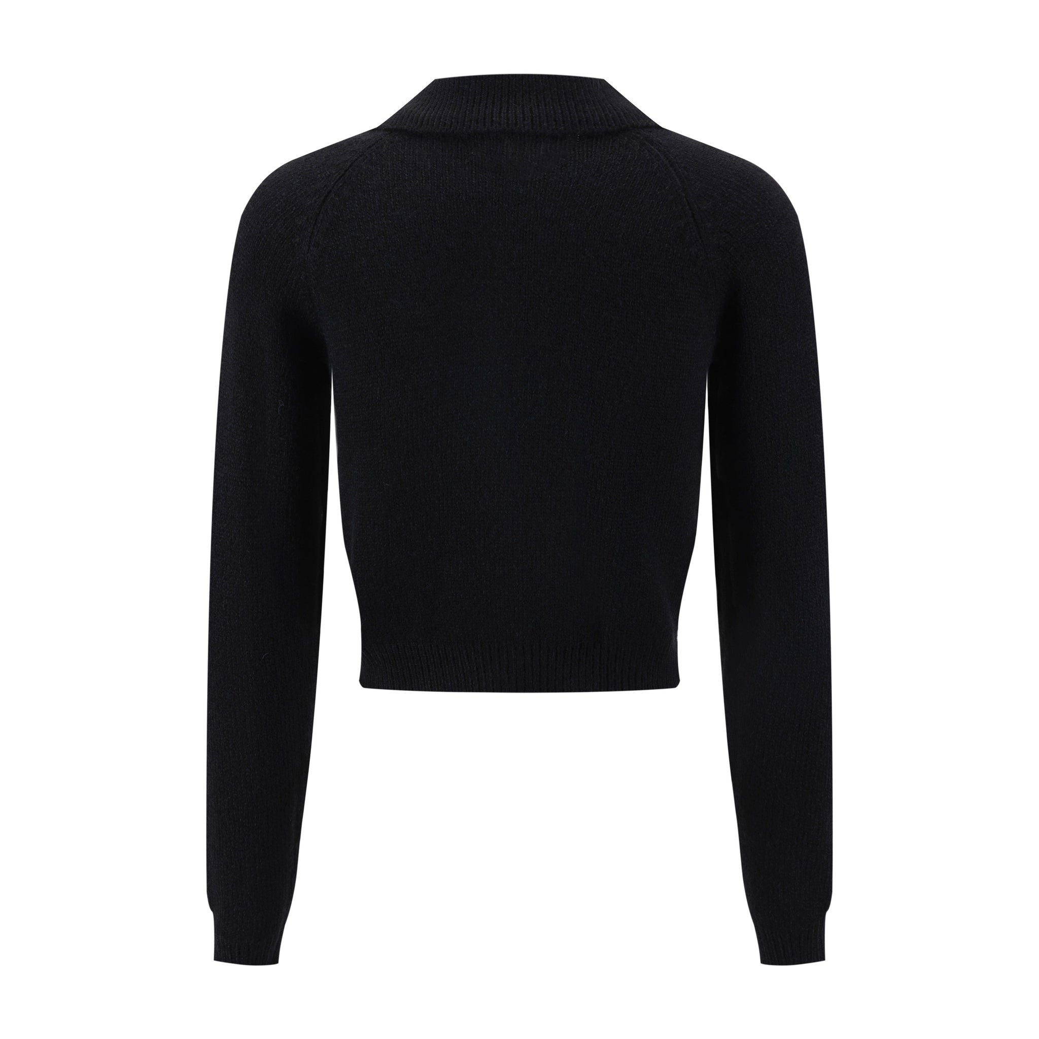 Colored Bee Button Knit Cardigan - Black