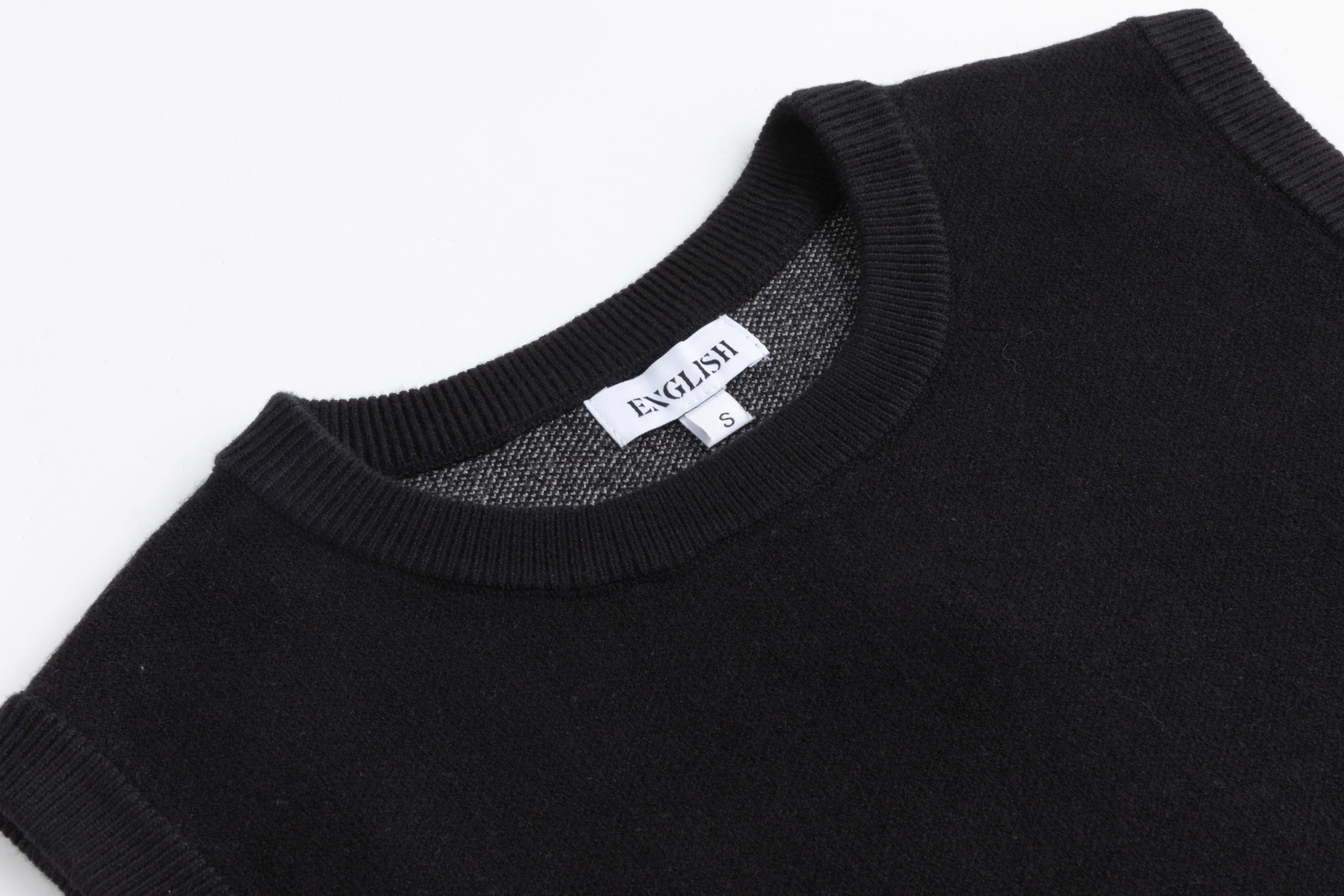 Floral Knit Vest - Black