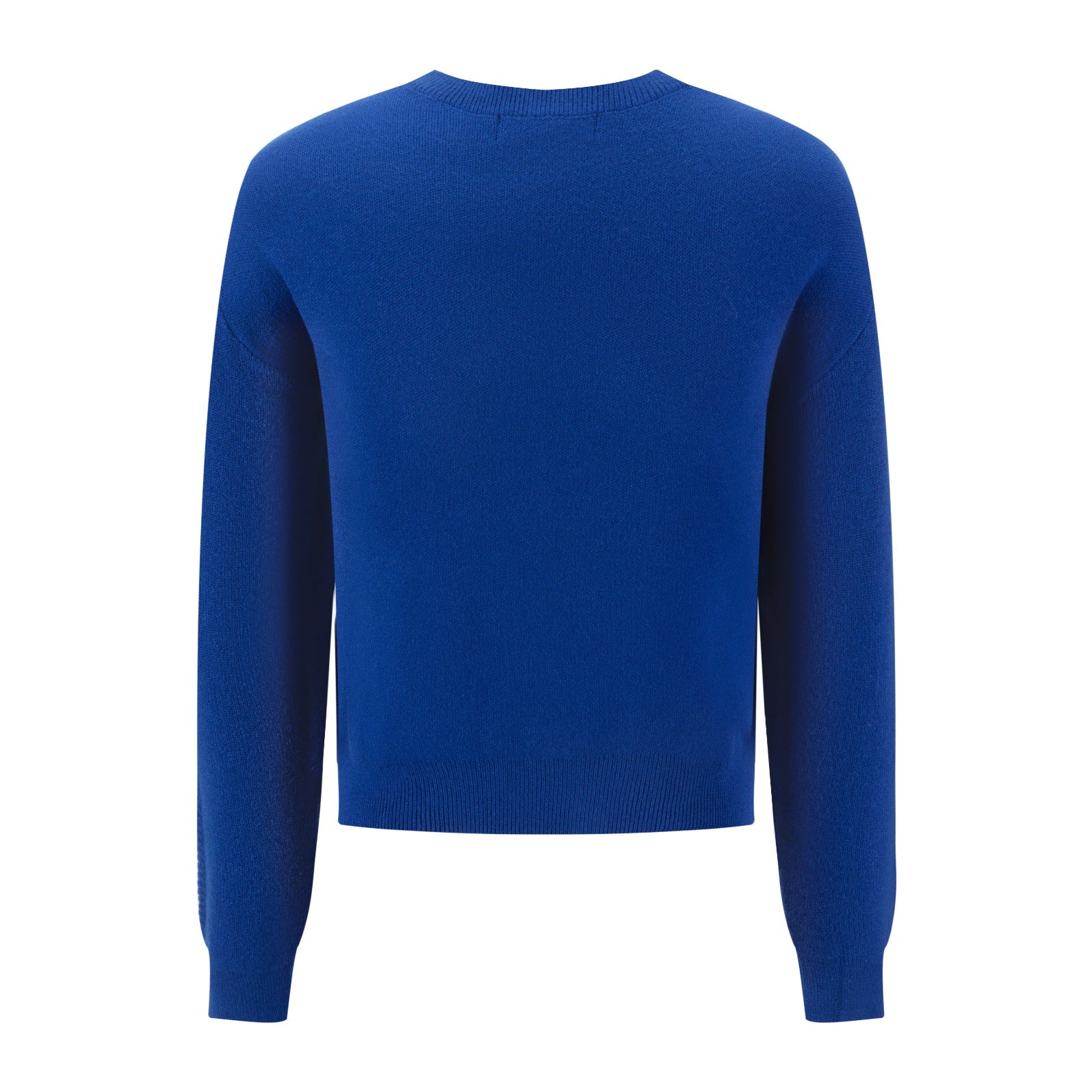 Royal Blue Knit Sweater With W Patch