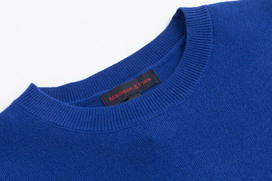 Royal Blue Knit Sweater With W Patch