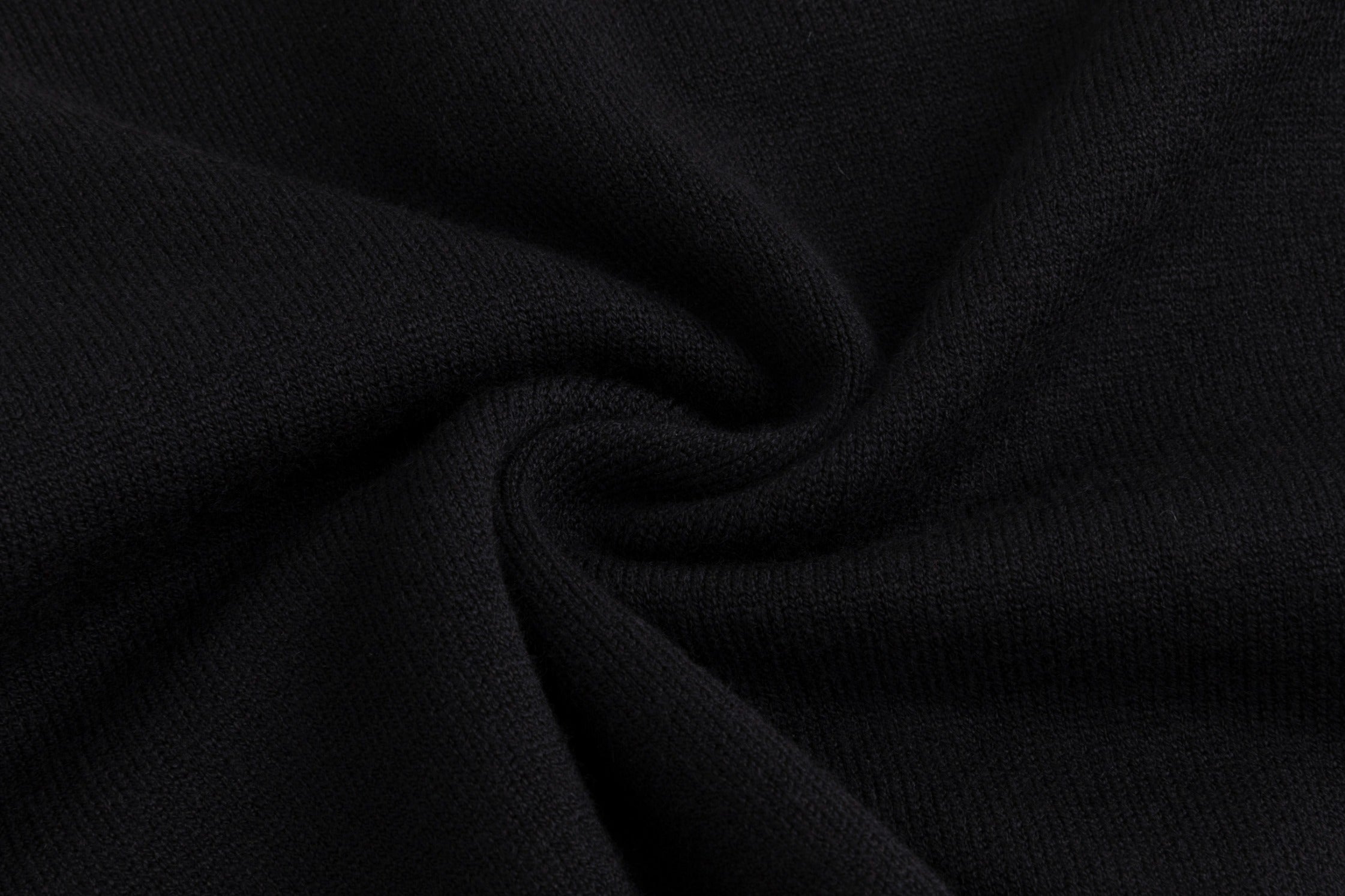 Black Knit Top With Red Embroidered Floral Print