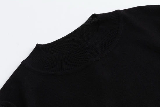 Satin Tier Floral Jumper With Black Overlay