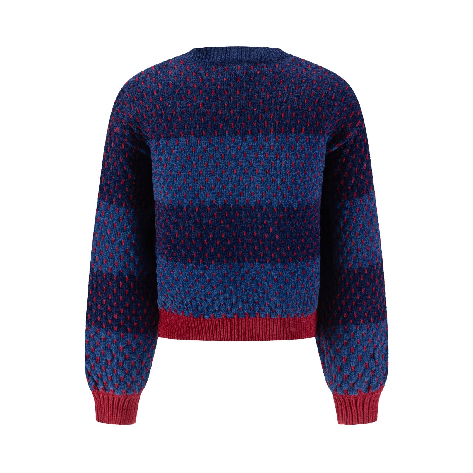 Textured Stripe Sweater - Blue