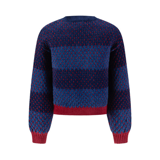 Textured Stripe Sweater - Blue