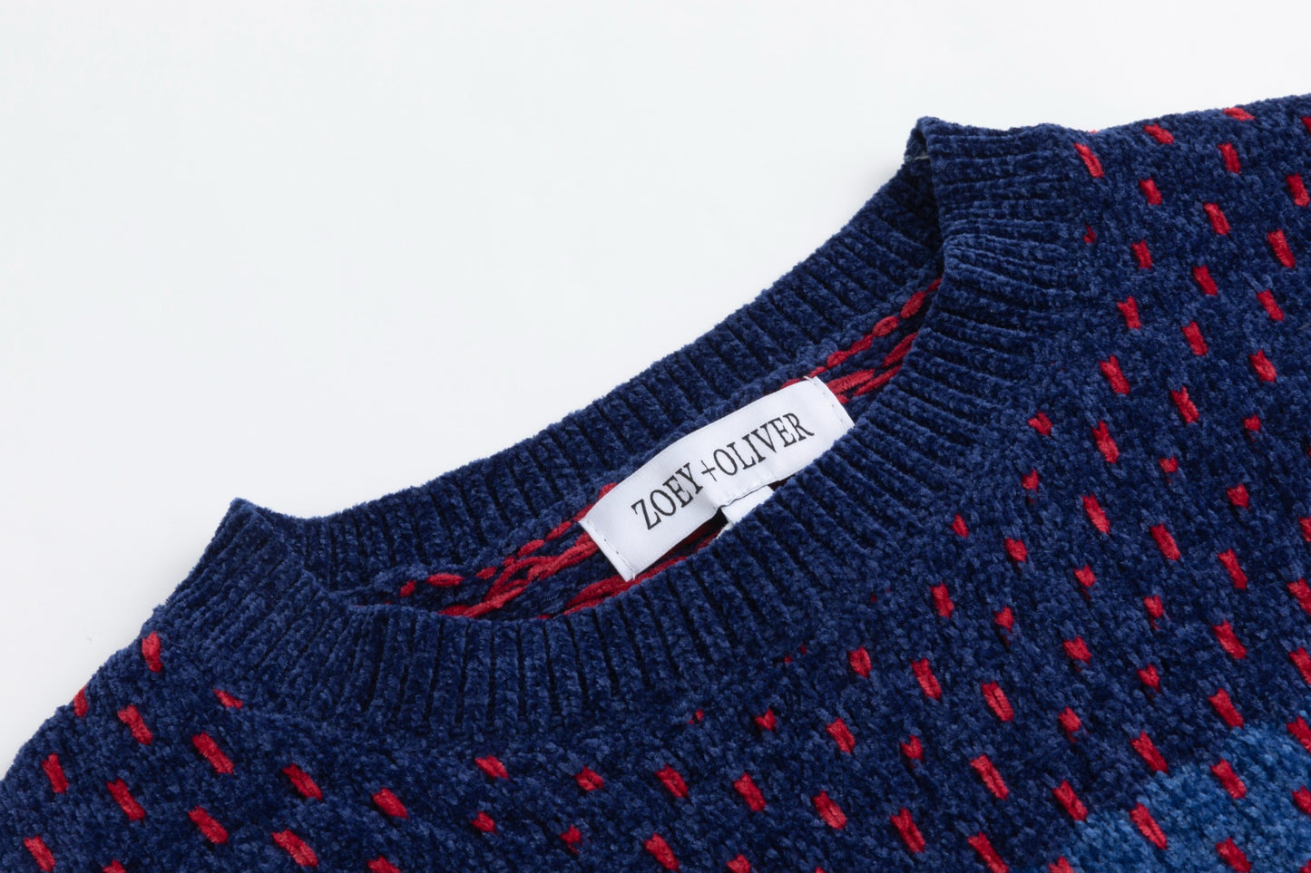 Textured Stripe Sweater - Blue