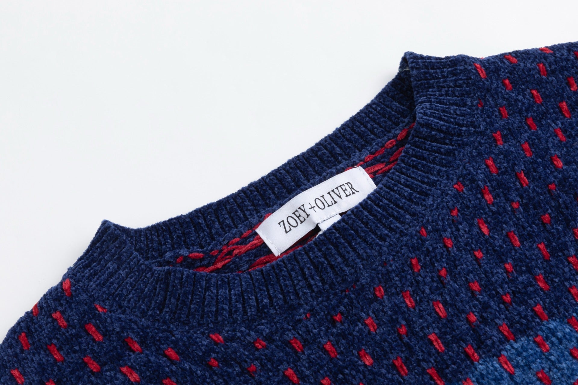 Textured Stripe Sweater - Blue