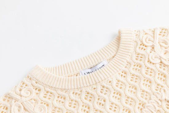 Cream Crochet Top