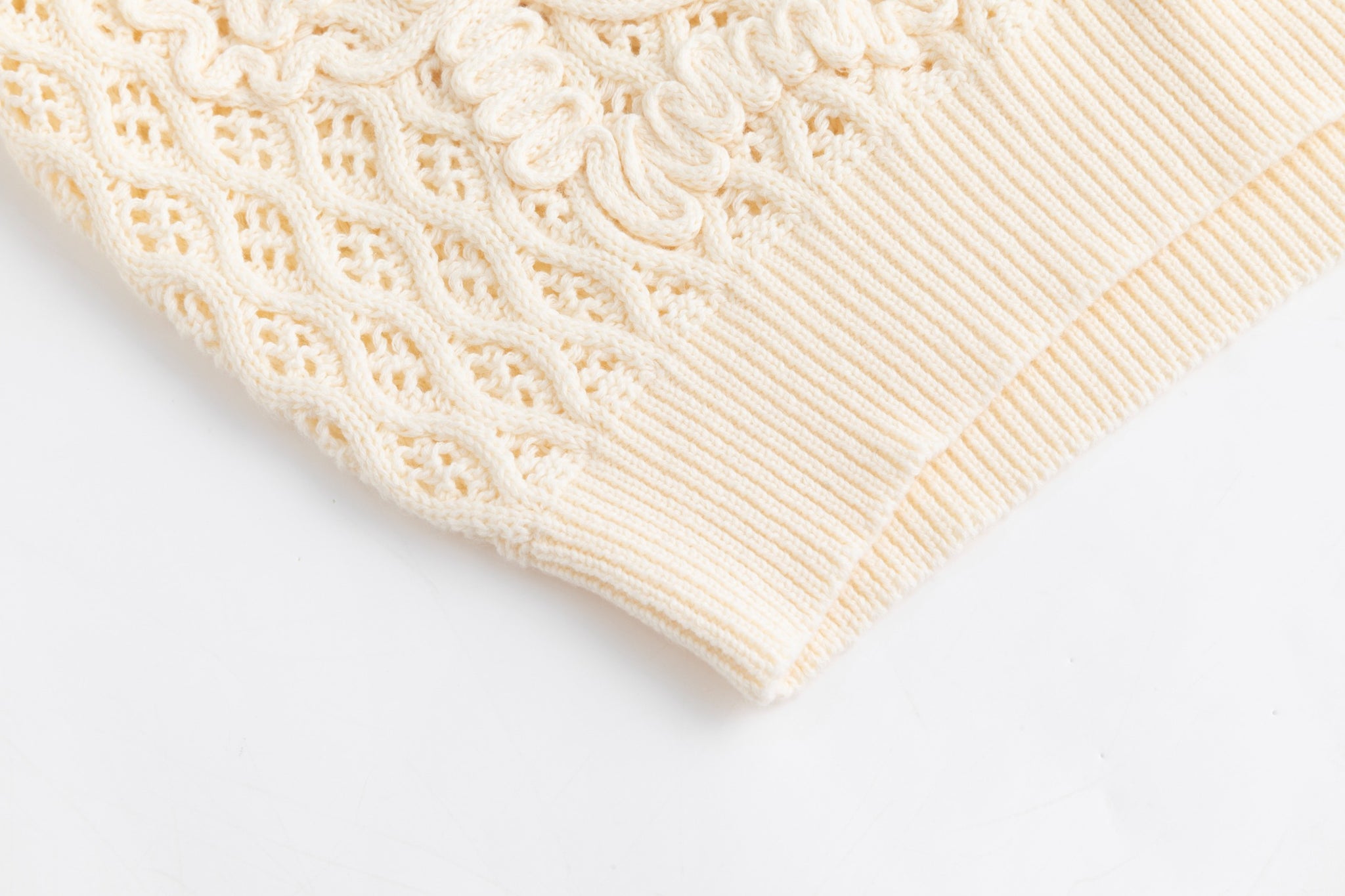 Cream Crochet Top