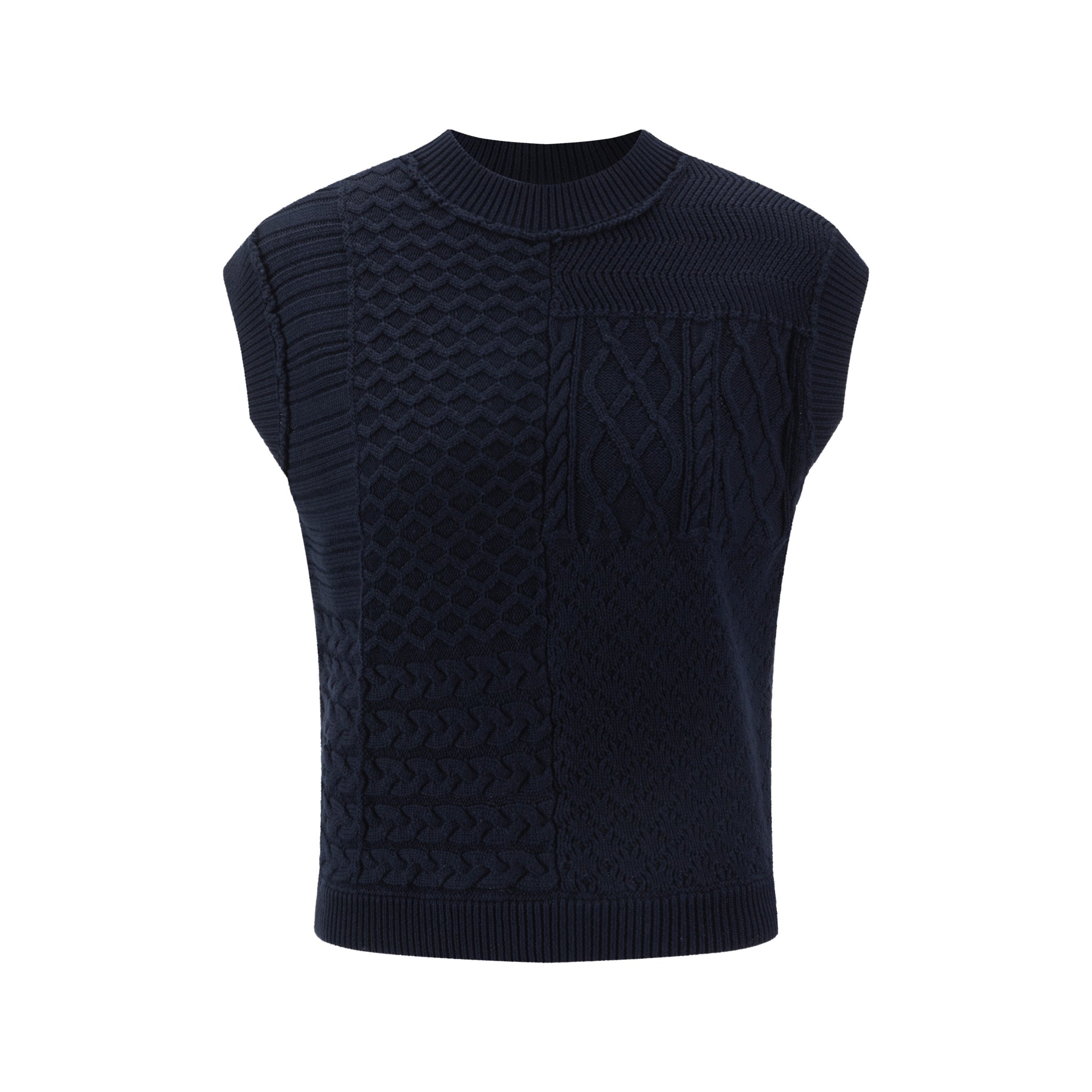 Knitted Vest - Navy