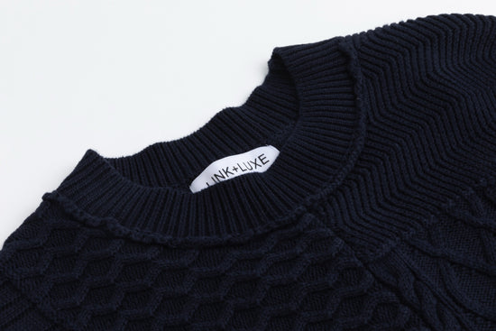 Knitted Vest - Navy