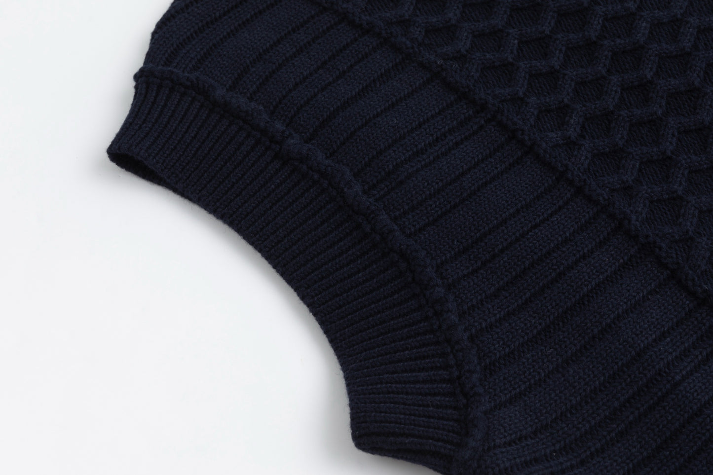 Knitted Vest - Navy
