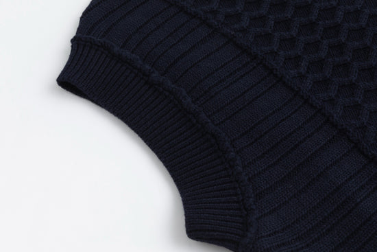 Knitted Vest - Navy