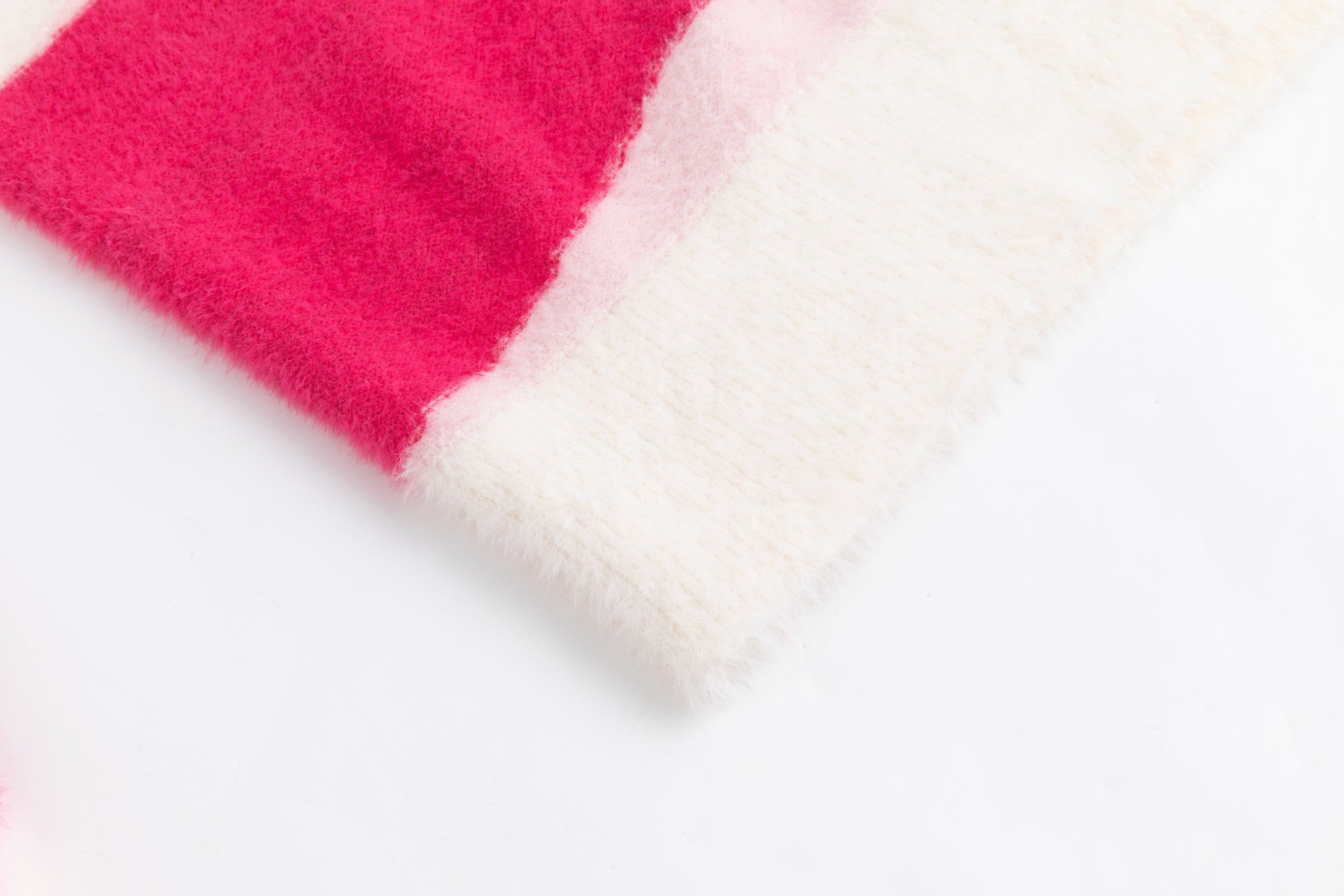 Pink And White Knit Sweater
