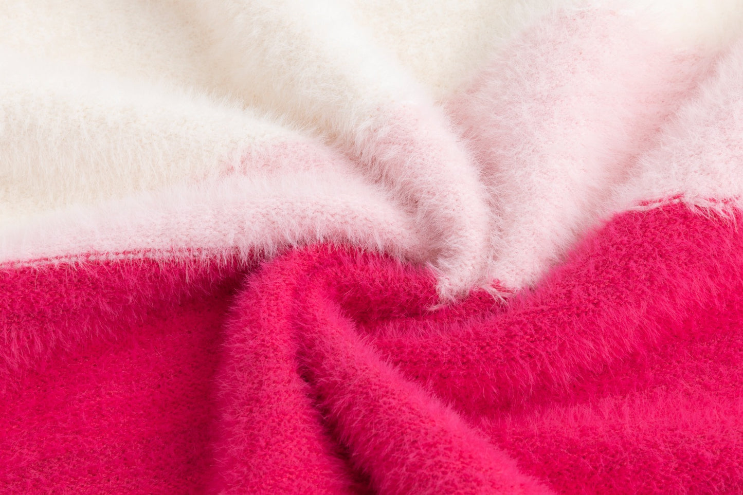 Pink And White Knit Sweater