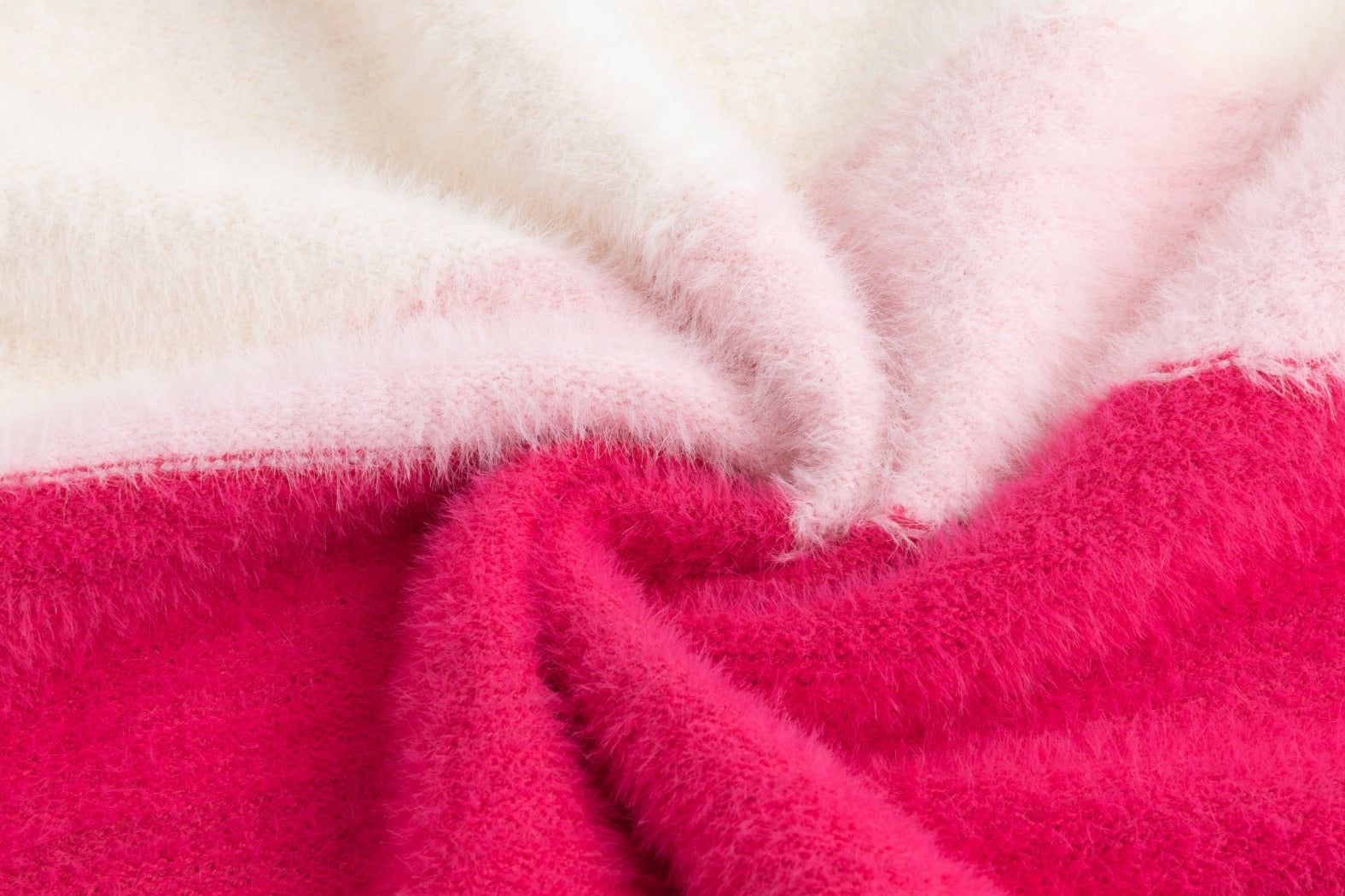 Pink And White Knit Sweater
