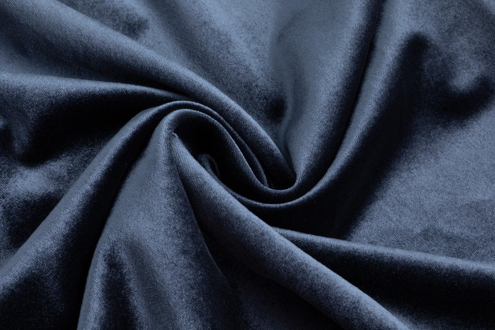 Velvet A-Line Midi Skirt - Blue